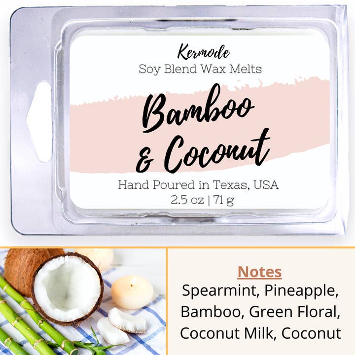Bamboo & Coconut - Highly Scented Non Toxic Wax Melts for wholesale by Kermode