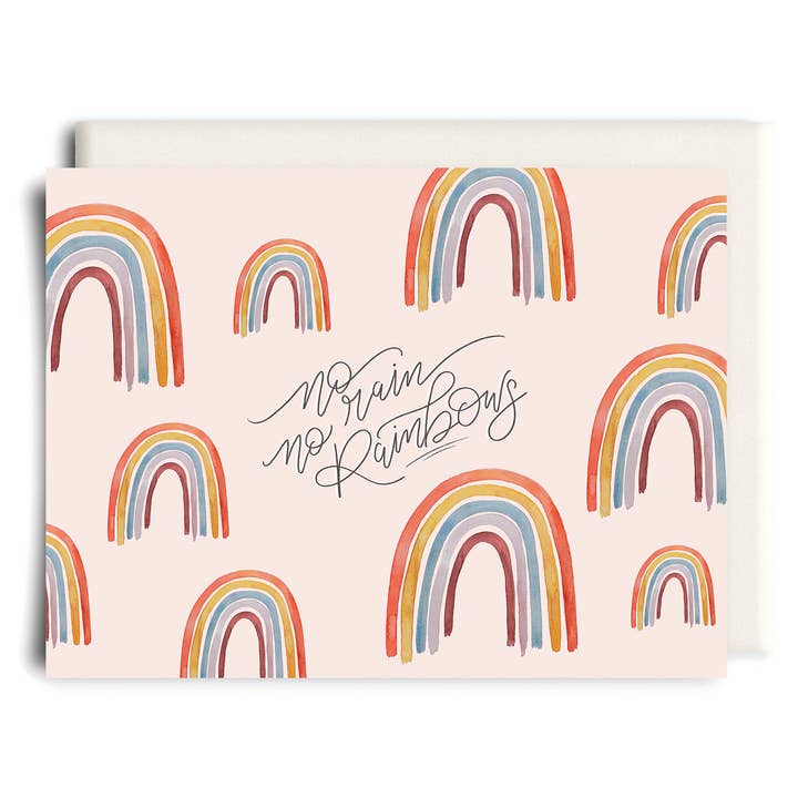 Sem chuva, sem arco-íris | Cartão de incentivo por atacado de Inkwell Cards