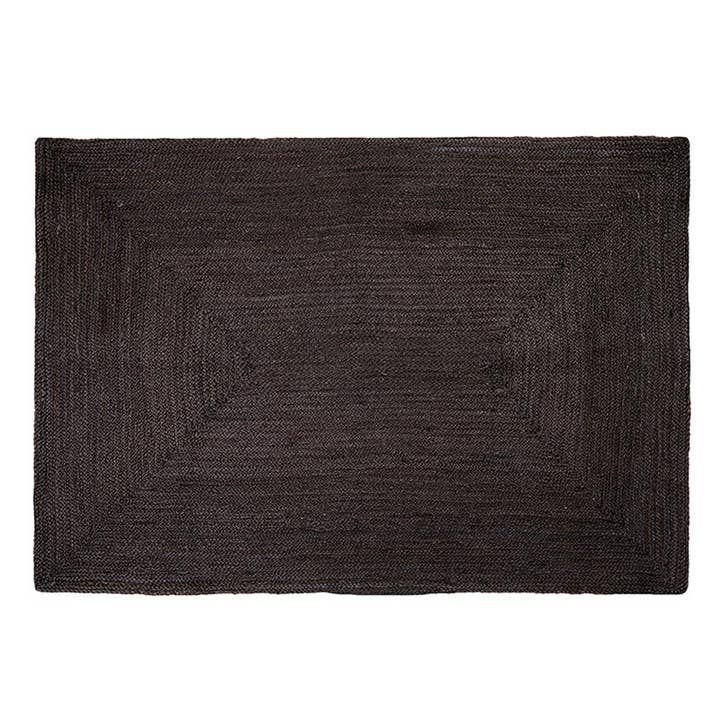 Tapis tressé noir pour la vente par 47th & Main (Creative Brands)