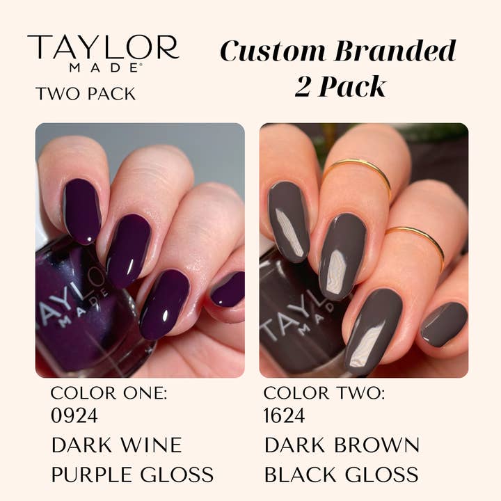 Taylor Made Polish - Vendita all'ingrosso Smalto per unghie - Smalto per unghie personalizzato: confezione da 2 a lunga tenuta + vegano + non tossico142