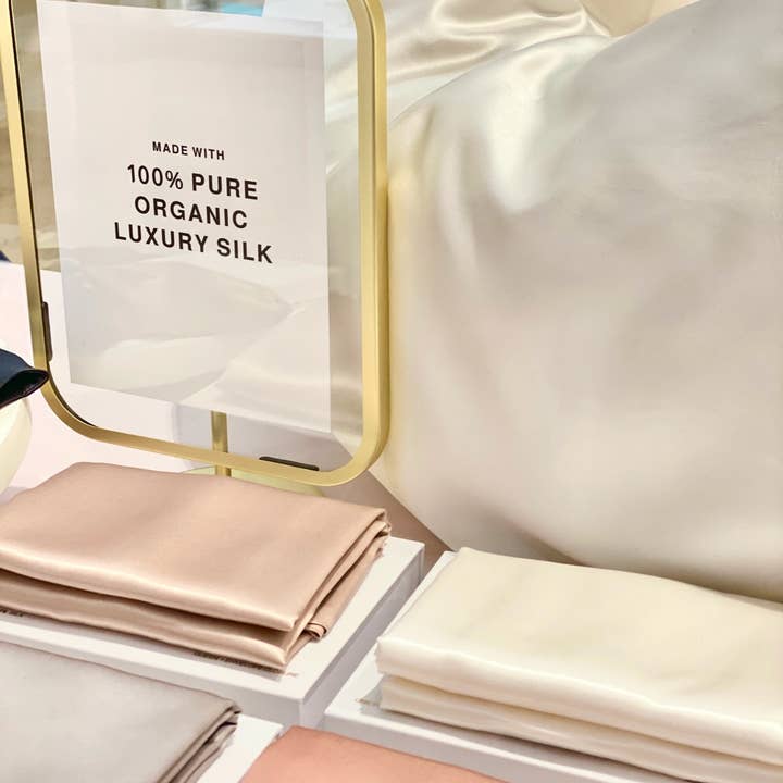 HoneyLux – Engroshandel Hovedpudebetræk – King Organic Silke Pudebetræk - Pink
