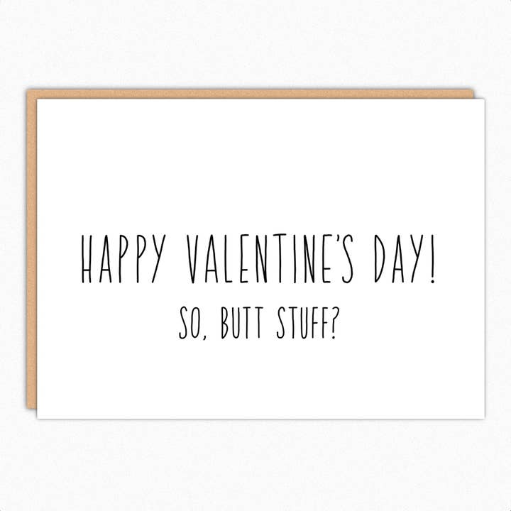 Hintern-Sachen - Lustige Valentinstagskarte für den Großhandel von In A Nutshell Studio