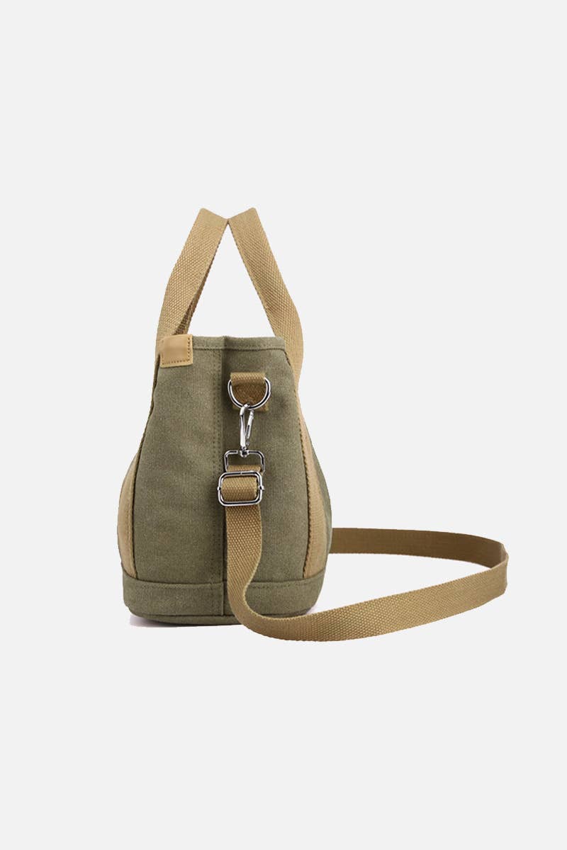 ACCITY - Wholesale Crossbody Bag - Women's - HANDLE LINE CANVAS CROSS BODY BAG_CUAB01019