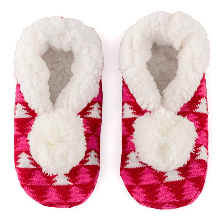 ARYA TREES SLIPPERS, RED for wholesale by Shiraleah