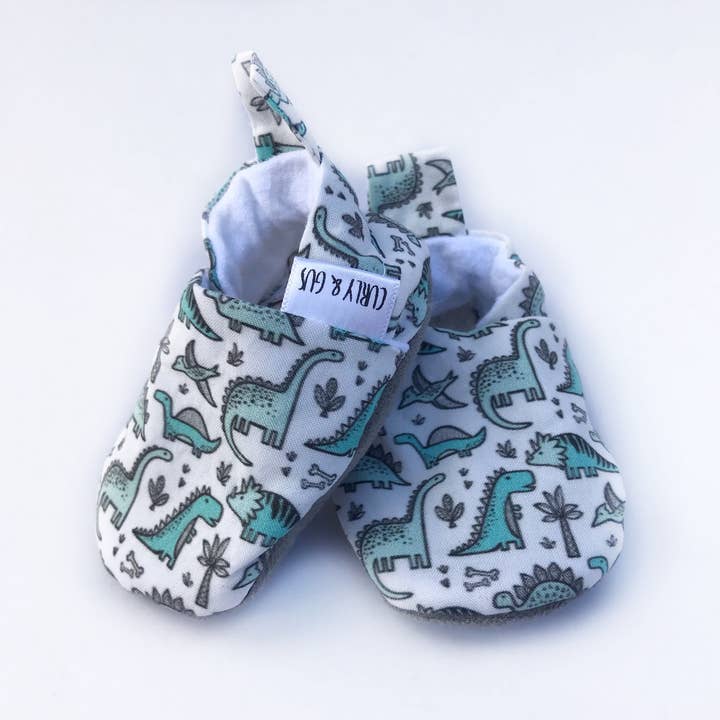 Dinosaur Baby Shoes for wholesale by Gus Kids Co.
