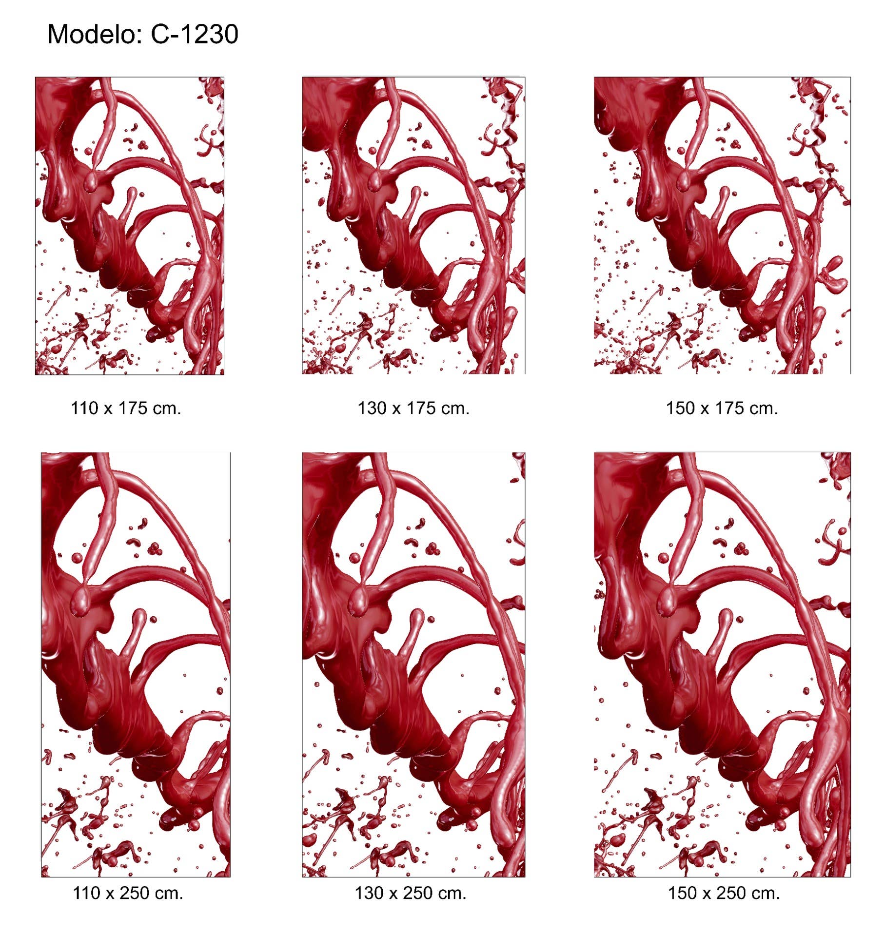 Estorn, C-1230 Kök Tryckt Genomskinlig Rullgardin för wholesale på Faire2