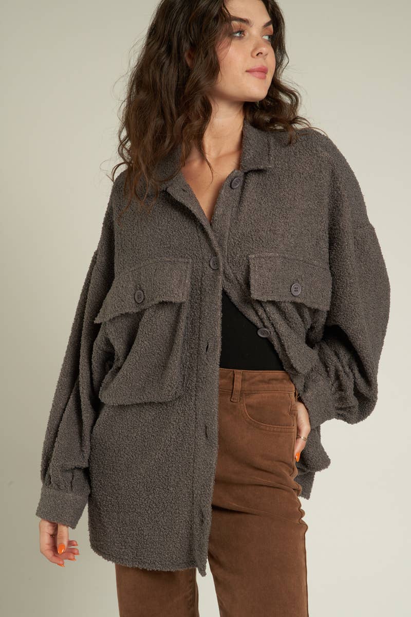 En Crème - Vente Veste – femme - Veste en fourrure oversize12