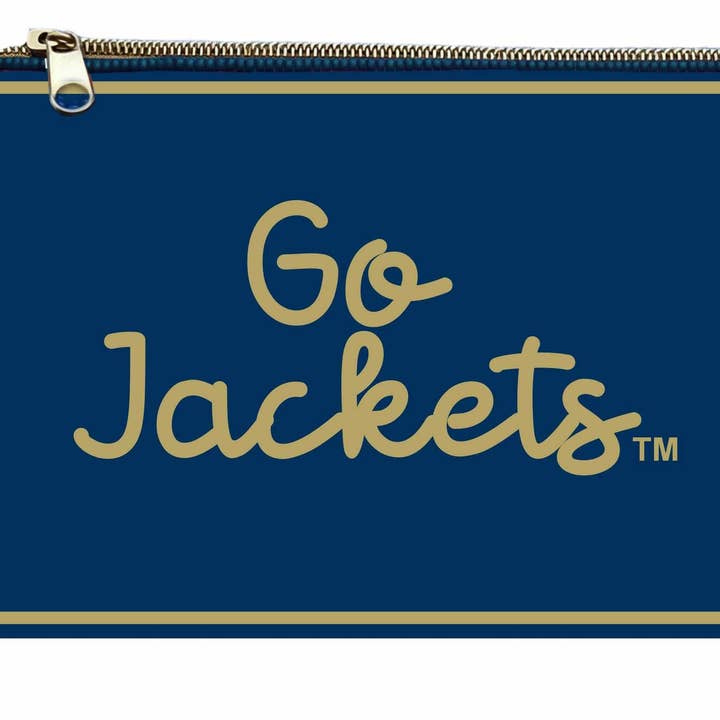PRÉCOMMANDE Pochette à Pièces Perlée à la Main – Georgia Tech Yellow Jackets pour la vente par Desden