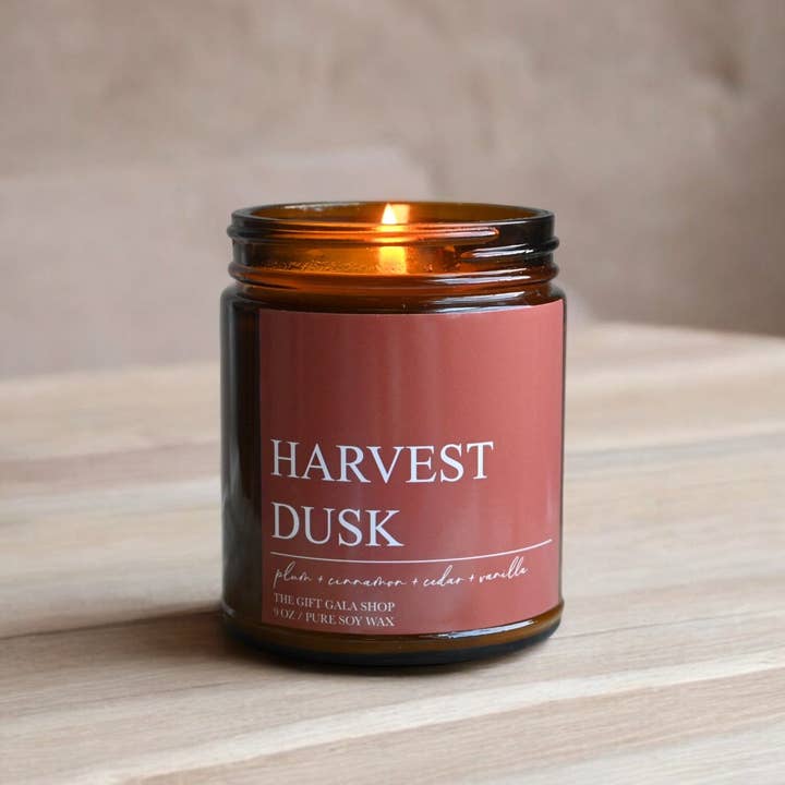 Fall Scented Soy Candle – Harvest Dusk (Plum, Vanilla & Cedar) | Woven Autumn Collection | 9 oz and other Purchase Wholesale dusk candles. Free Returns & Net 60 Terms on Faire trending on Faire.