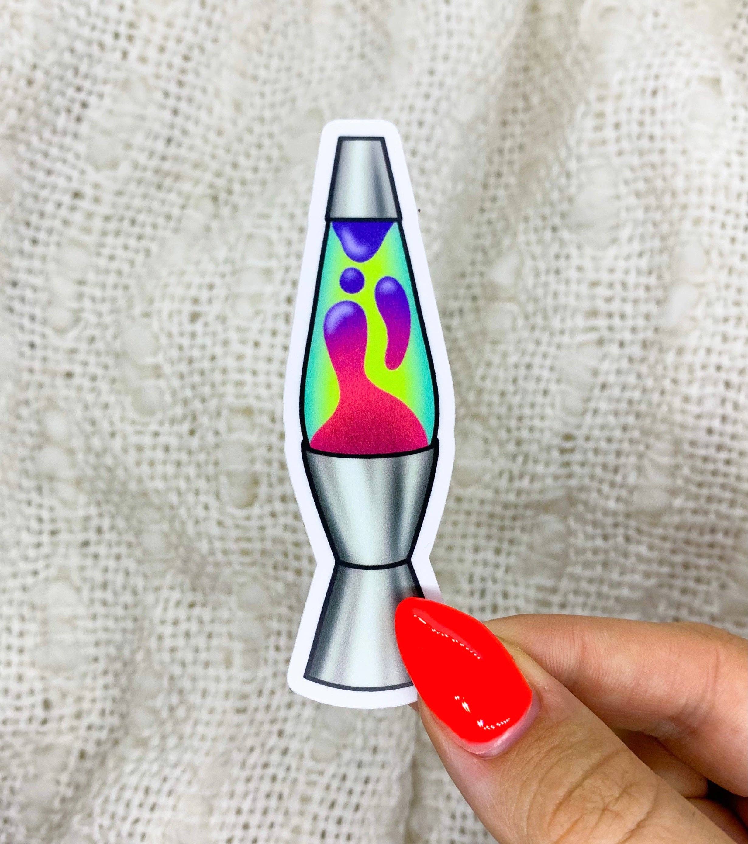 liadelyonart - Wholesale Sticker - Groovy Green Lava Lamp Water Bottle Sticker, Laptop Decal
