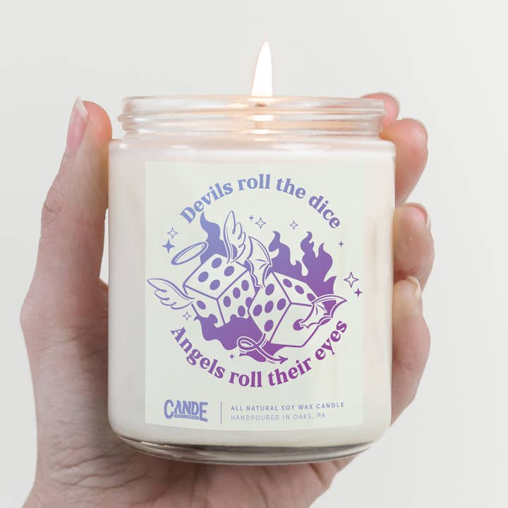 Bougie Devils Roll the Dice - Cadeau de bougie Swiftie pour la vente par CE Craft Co