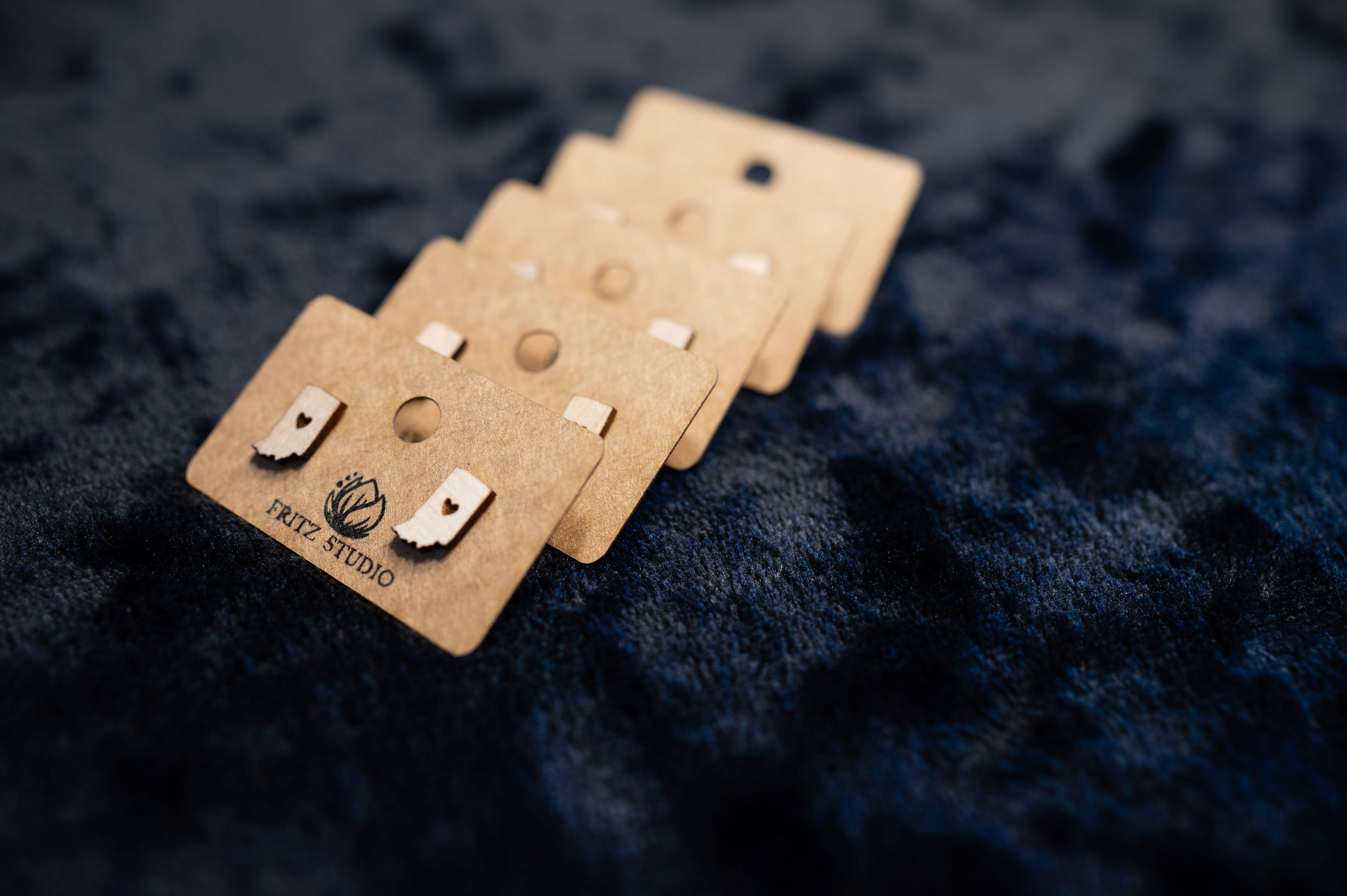 Fritz Studio - Wholesale Stud/Post Earrings - Indiana Heart Earrings - Studs1