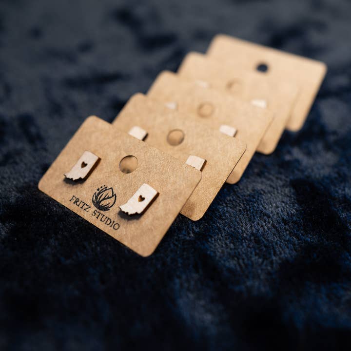 Fritz Studio - Wholesale Stud/Post Earrings - Indiana Heart Earrings - Studs1