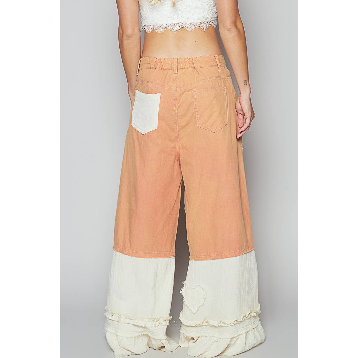 Pol Clothing - Wholesale Pants - Women's - Vintage washed double gauze wide pants11