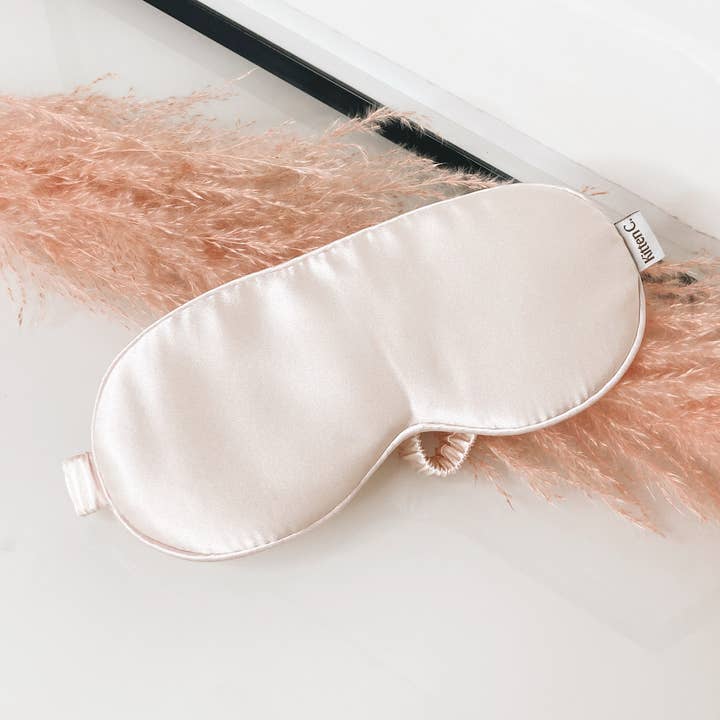 Kitten Claws Clips - Wholesale Sleep/Eye Mask - Silk Sleep Mask *Soft Pink 100% Organic0