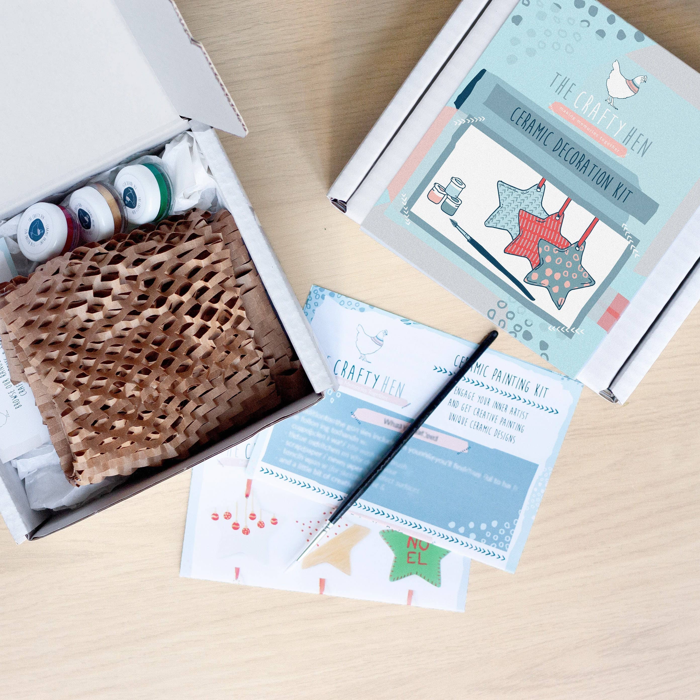 The Crafty Hen – wholesale DIY craft kit – Ceramic Christmas Decoration Painting Kit2