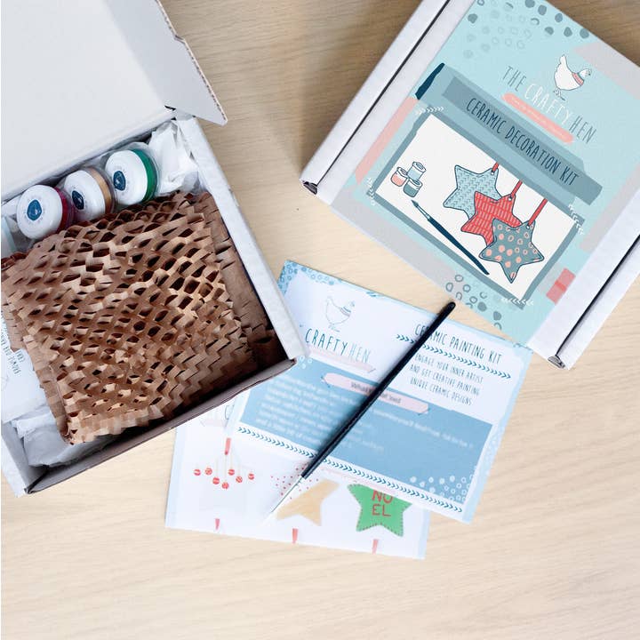 The Crafty Hen – wholesale DIY craft kit – Ceramic Christmas Decoration Painting Kit2