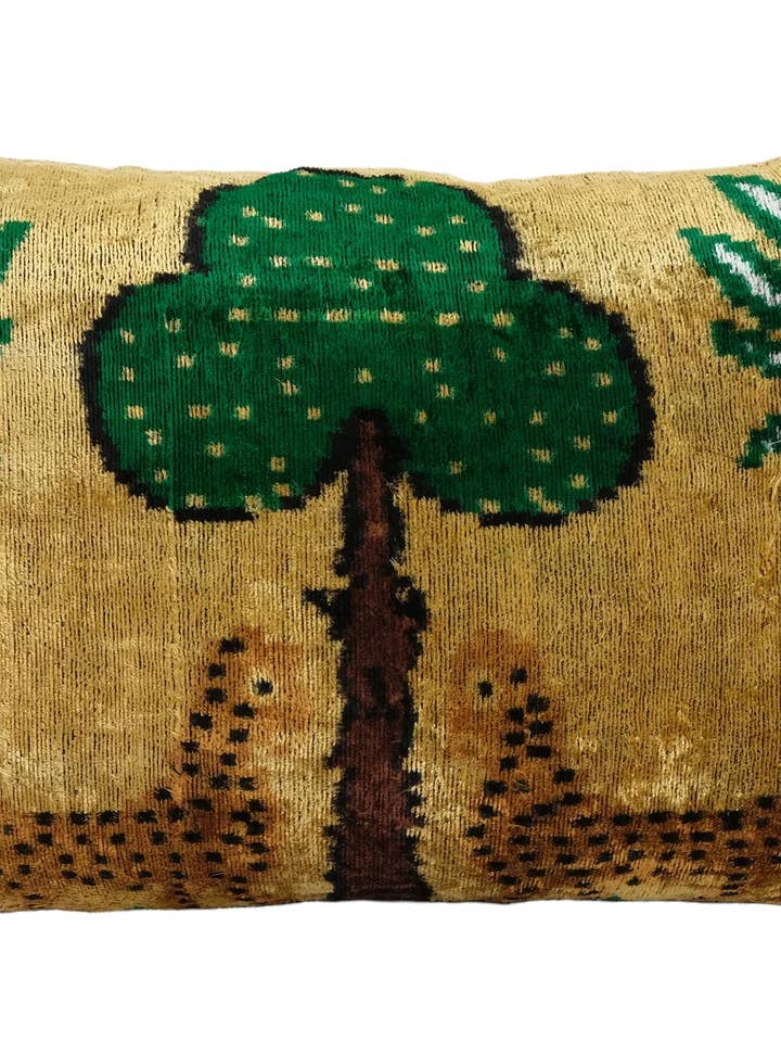 Capa de Travesseiro Ikat de Veludo de Seda 40 x 61 cm por atacado de AYCA DESIGN