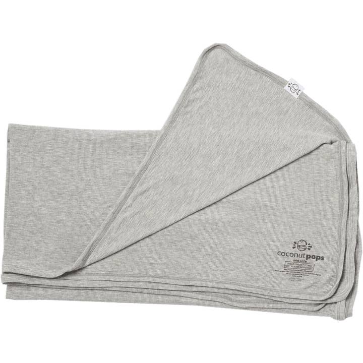 Swaddle in Gray (Ribbed) for wholesale by Coconut Pops