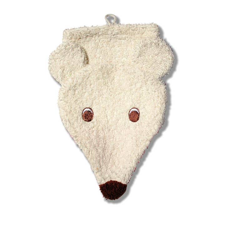 Oeko-Tex Gant de toilette en coton - Ours polaire pour la vente par Challenge and Fun, Inc.