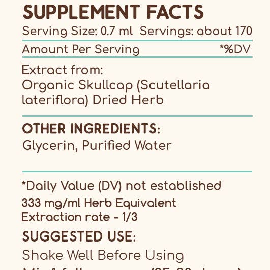 HerbEra - Wholesale Tincture - Skullcap Tincture3