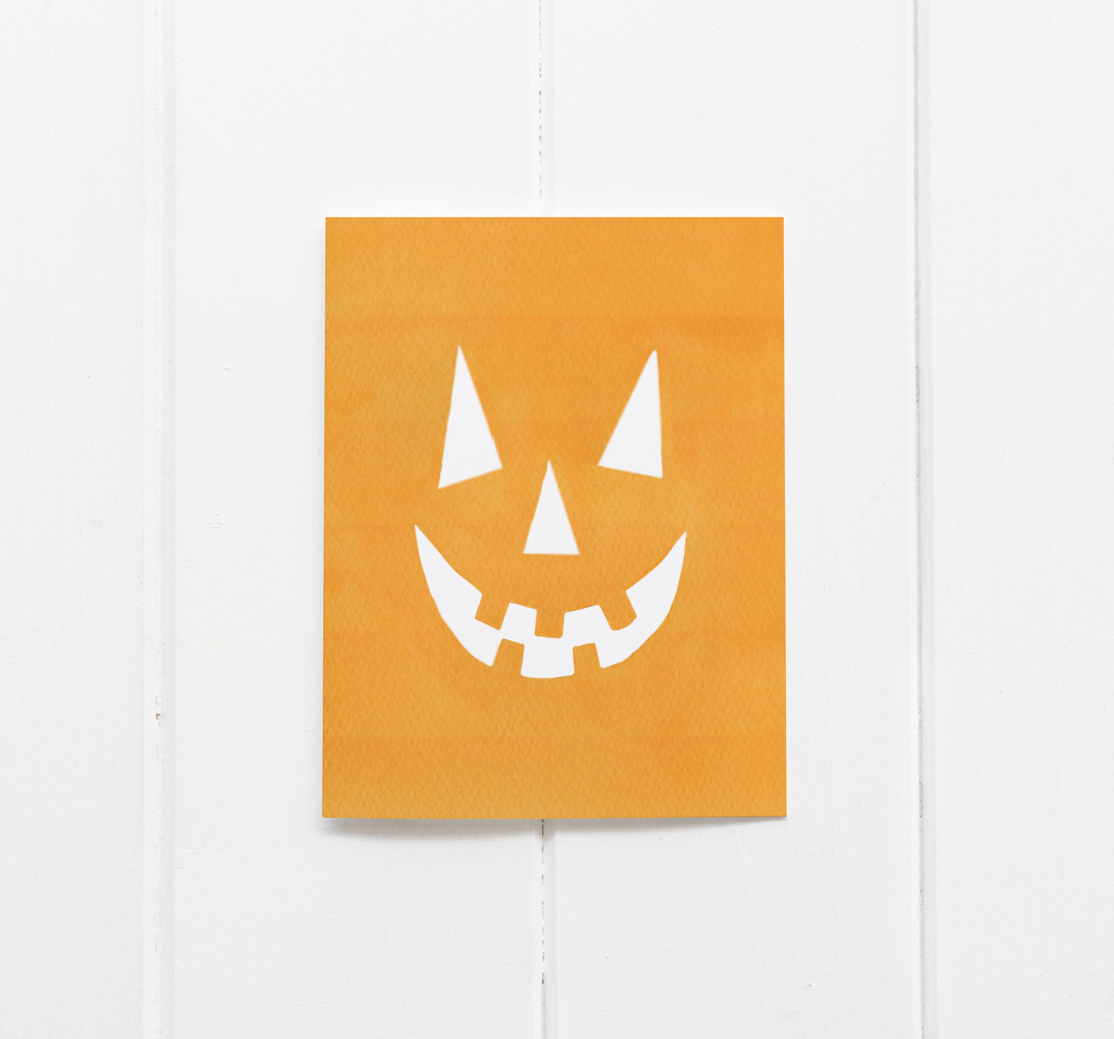 Phillips Designs - Wholesale Halloween Card - Pumpkin Face Card2