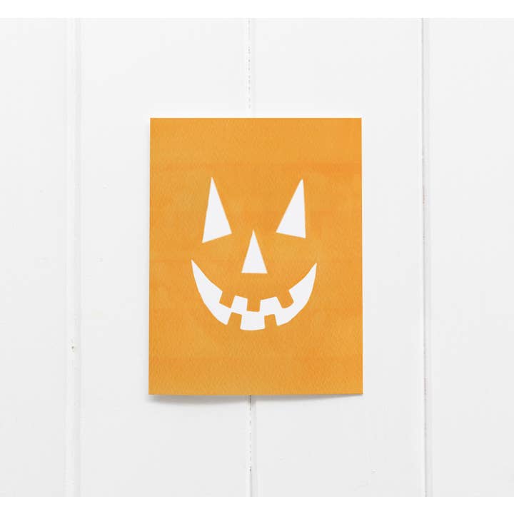 Phillips Designs - Wholesale Halloween Card - Pumpkin Face Card2