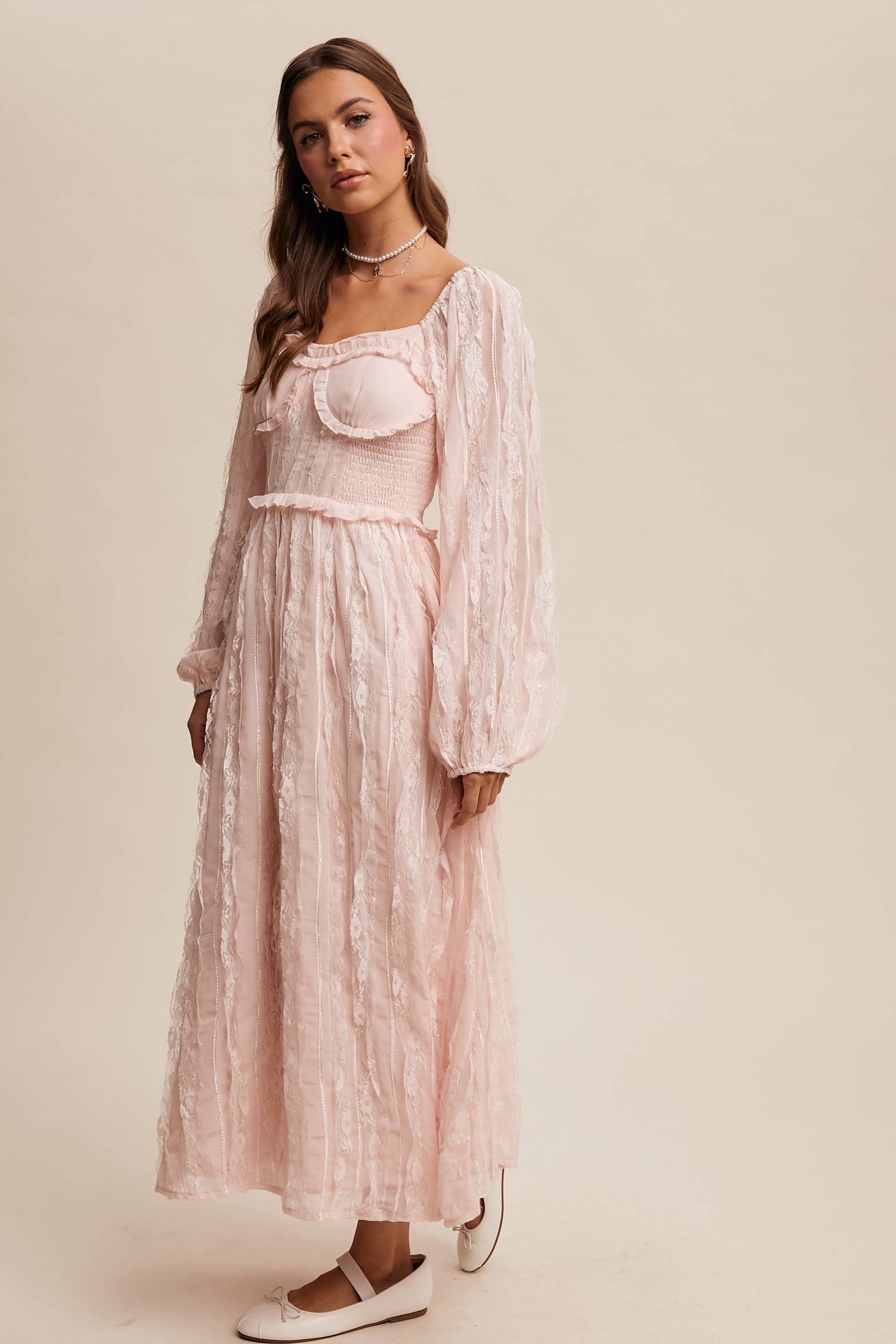 Listicle - Wholesale Dress - Women's - Romantic Lace Midi Dress27