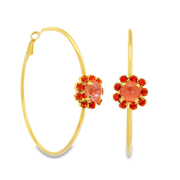 Bianca Hoops in Flamingo Ignite for wholesale by TOVA