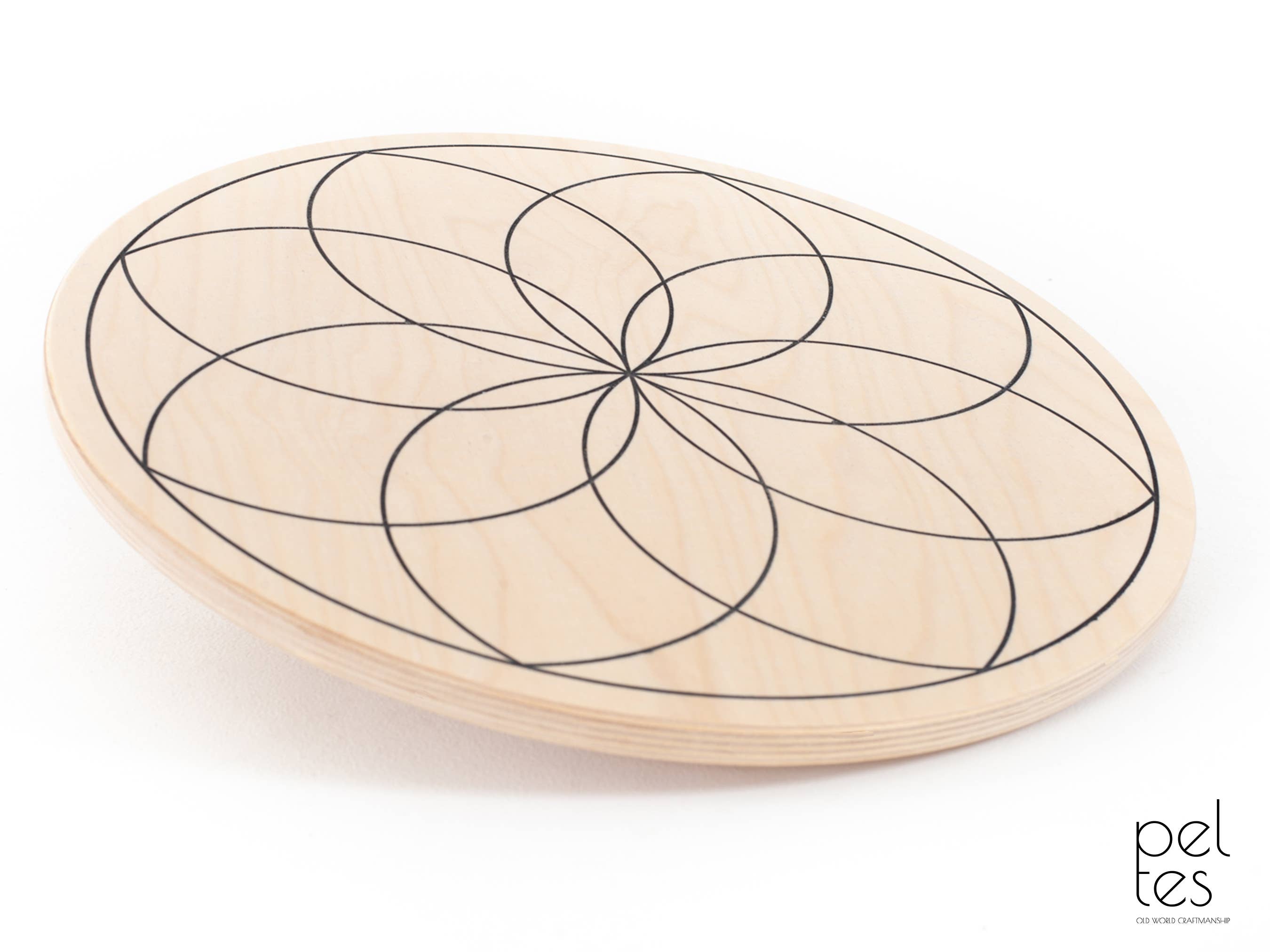 HappyMoon - Venta al por mayor Juguete de madera - Niños - Círculo de equilibrio MANDALA, tabla oscilante, tabla de equilibrio de madera7