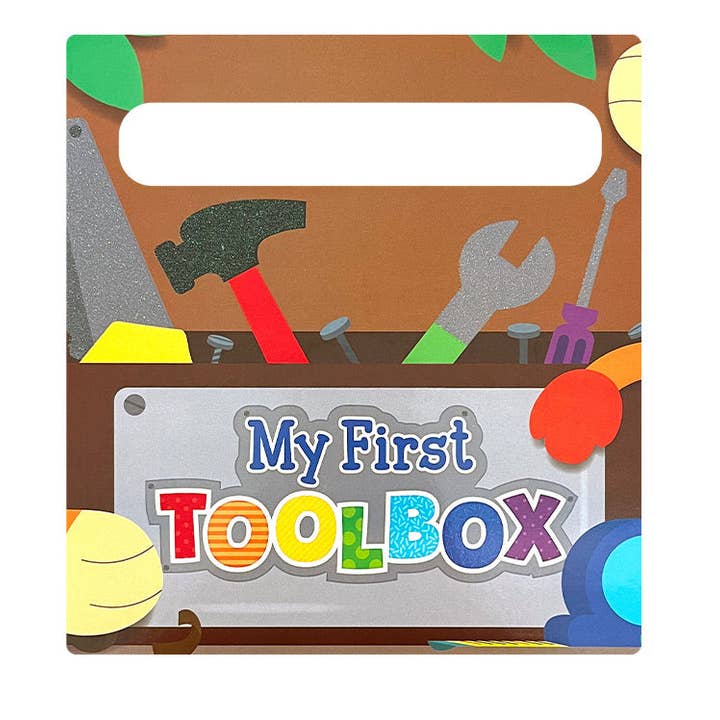 Little Hippo Books - Wholesale Book - Kids - My First Toolbox- Sensory Touch and Feel Board with Handle
