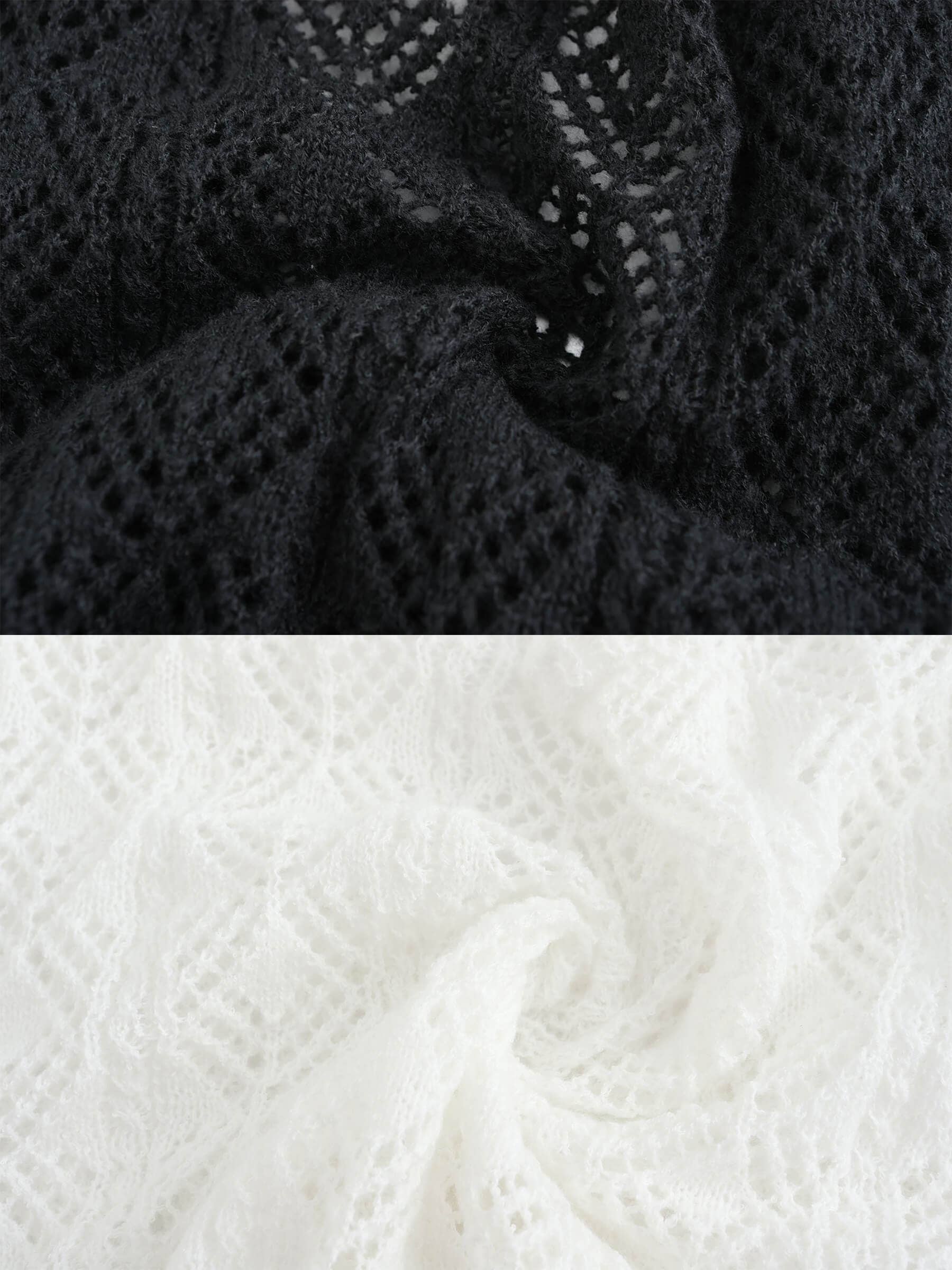 CUBIC - Vente Haut en maille – femme - Haut en maille fine à col en V et cordon4