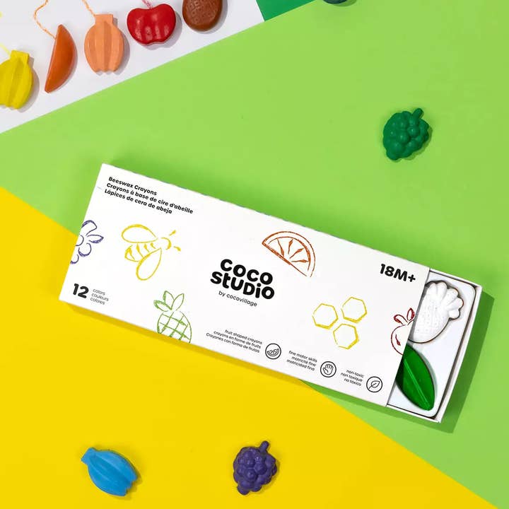 Coco Village - Wholesale Crayons - Kids & Baby - Beeswax Crayons Set - 12 colors3