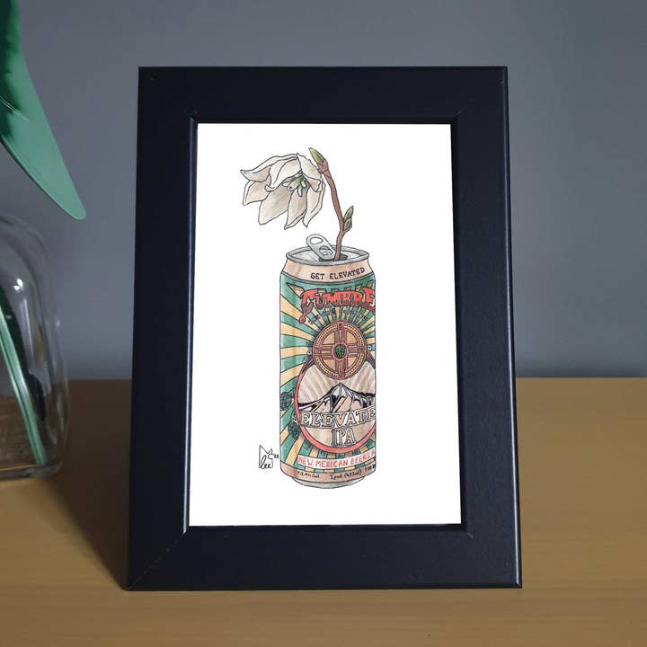 Novo México Yucca Flower em La Cumbre Framed 4x6" impresso por atacado de Lee McGuire Art