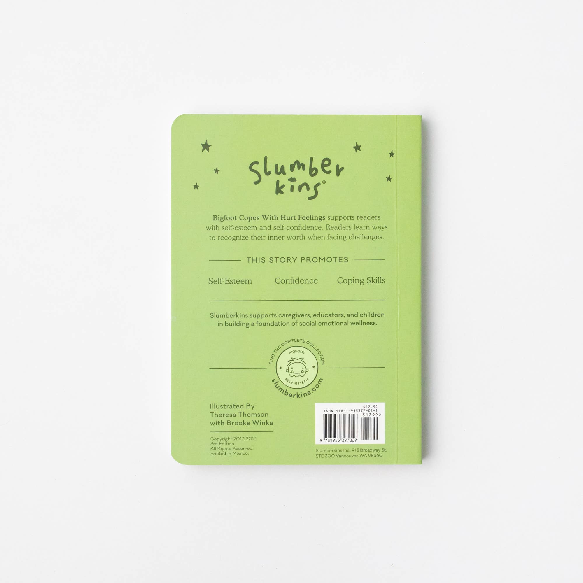 Slumberkins Inc. - Wholesale Stuffed/Plush Toy - Kids & Baby - Bigfoot's Self Esteem Plush Set - with 2 books!9