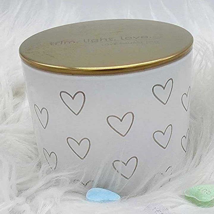 Enchanted in Florence – Heart Wrap - Vanilla Luxury Fragranced Candle, 9 oz for wholesale by Love Square One