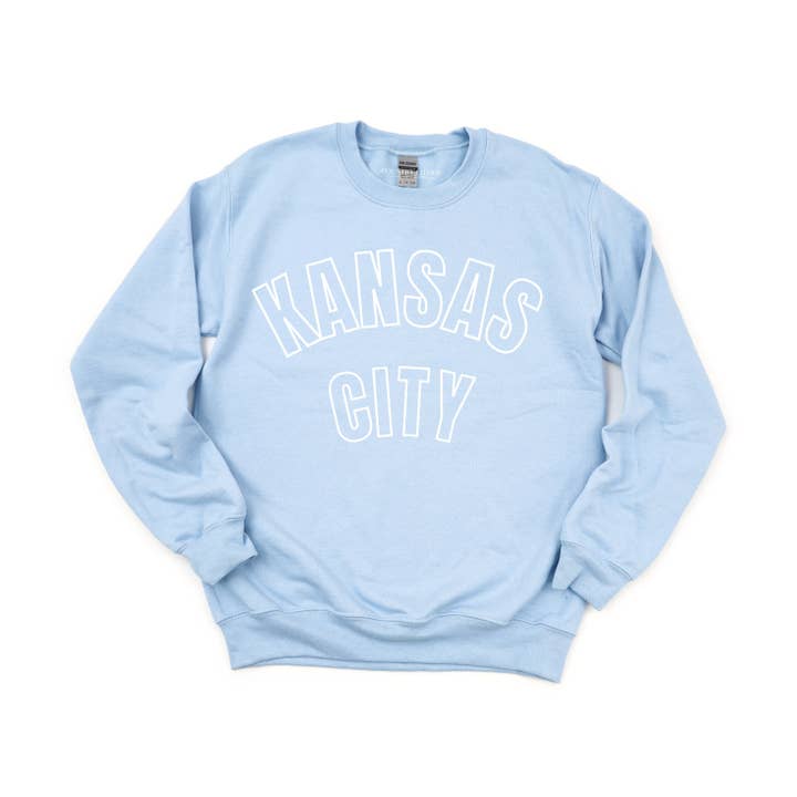 Kansas City Outline | Light Blue for wholesale by Country Charm Wholesale