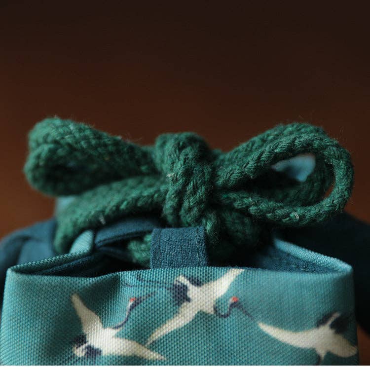 Gohobi （We cover U.S. import duties） - Wholesale Storage Bag - Gohobi Birds Mountains Rivers Teaware Storage Travel Bag Shifuku27