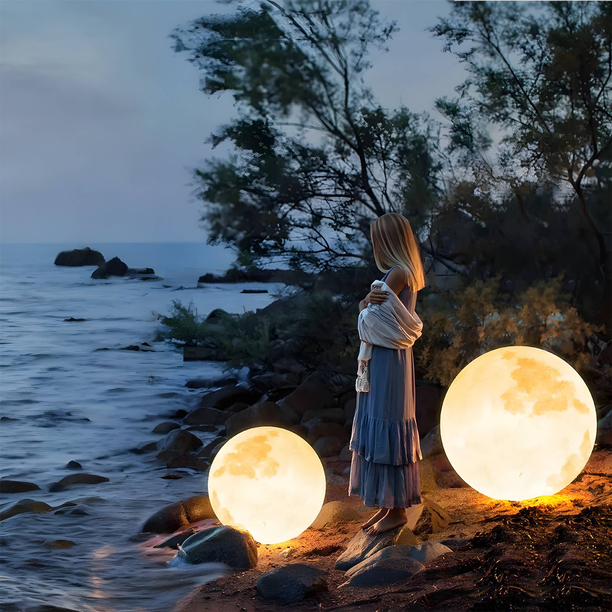 EP Design Lab - Wholesale Outdoor/Lawn Light - Indoor & Outdoor Waterproof LED Full Moon Lawn Lamp4