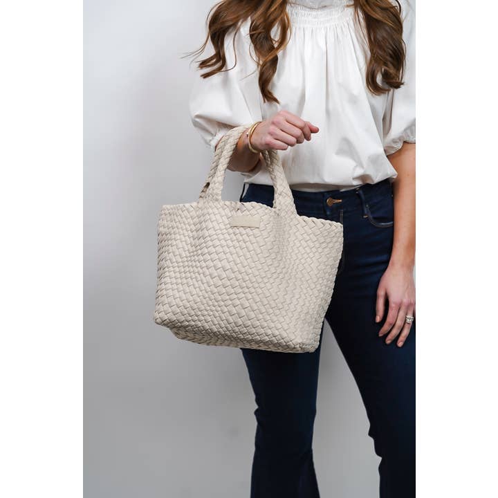 Parker & Hyde - Wholesale Tote Bag - Women's - Classic Woven Tote - Bone4