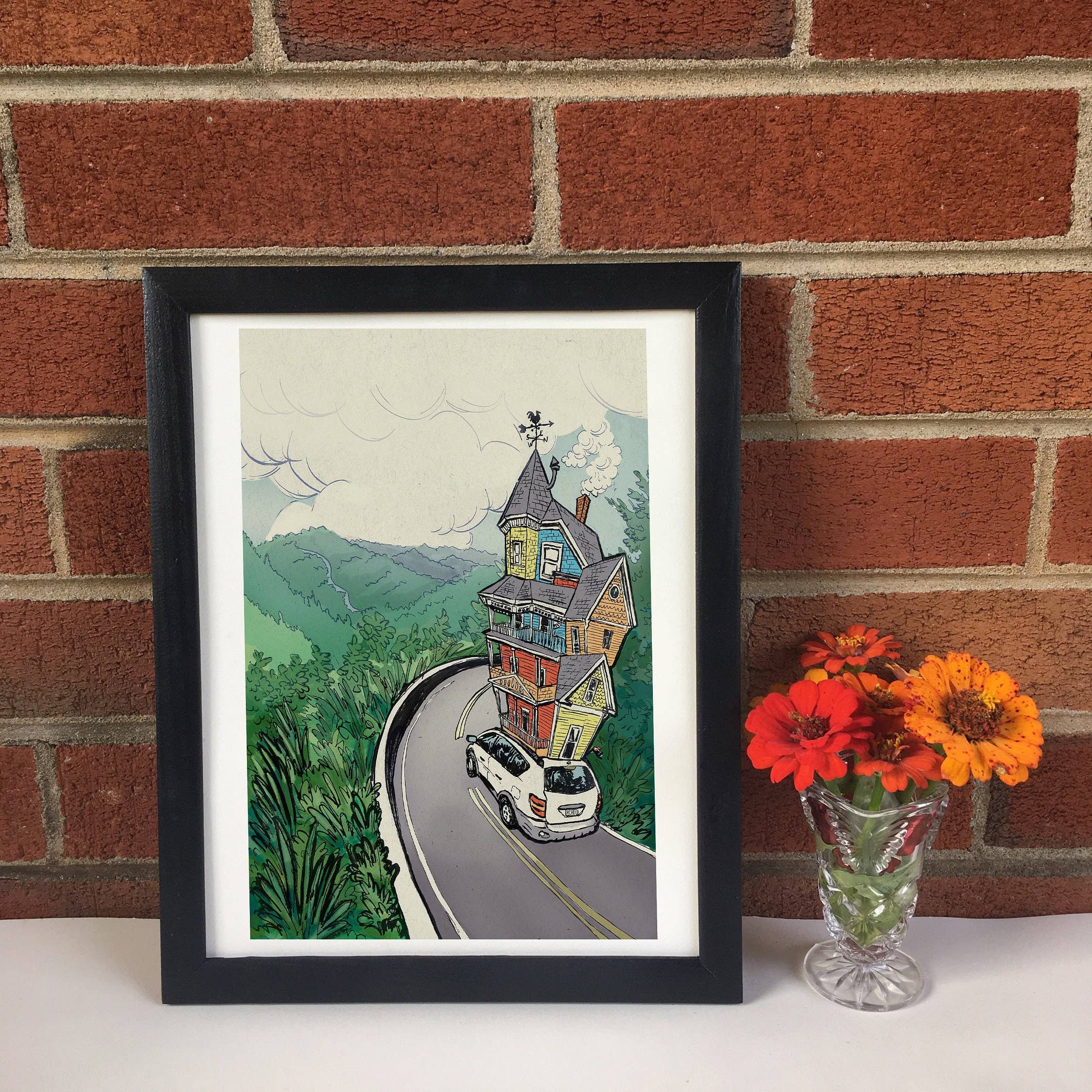 Esther Sketch - Wholesale Art Print - Road Trip Print 8.5"x11"1