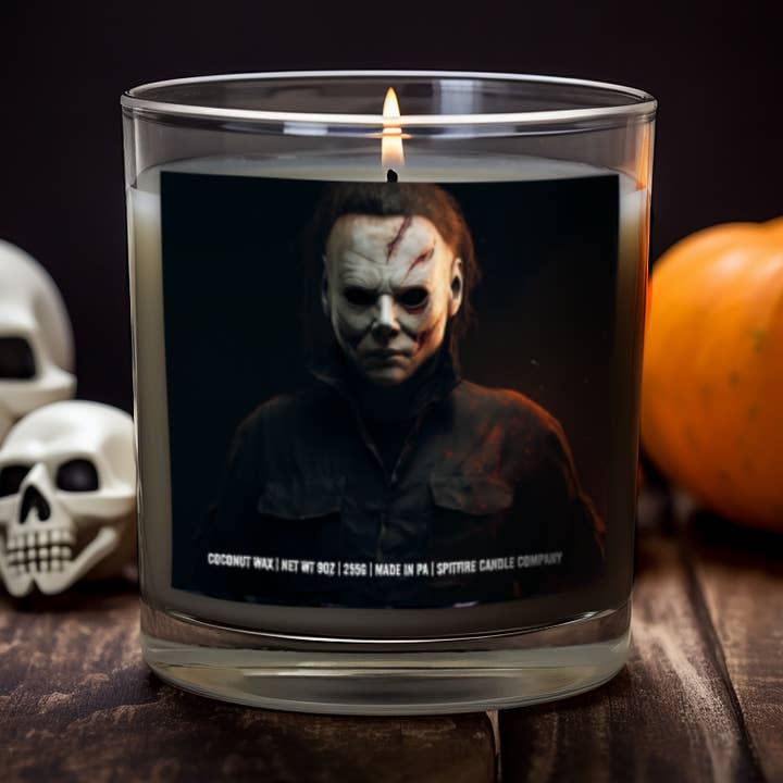 Michael Myers | Coconut Wax Scented Candle for wholesale by Spitfire Candle Company