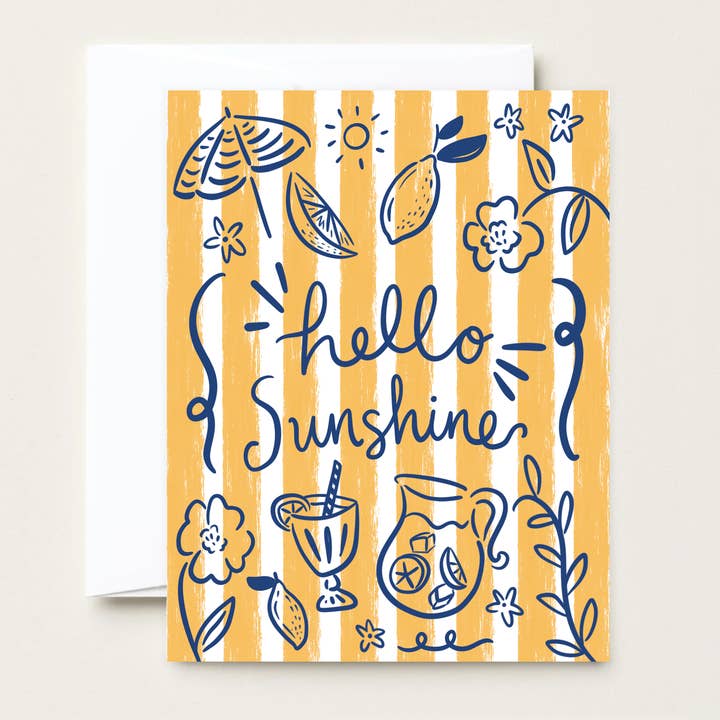 Makerie Day - Wholesale Thinking of You Card - Hello Sunshine Lemonade - Greeting Card