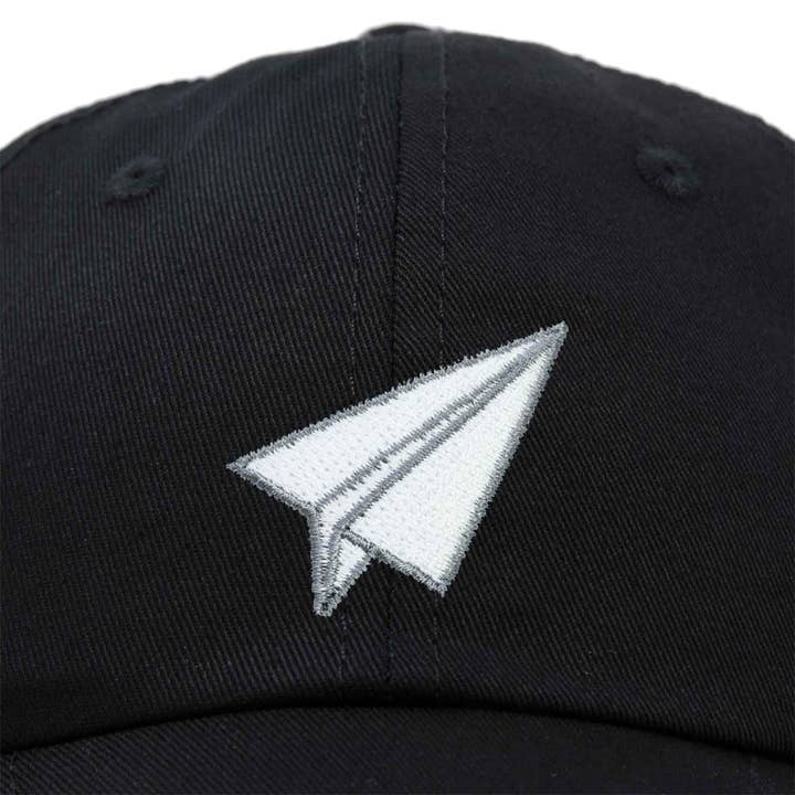 Dalix - Wholesale Baseball Cap - Unisex - DALIX Paper Plane Hat Embroidered Mens Womens Baseball Cap