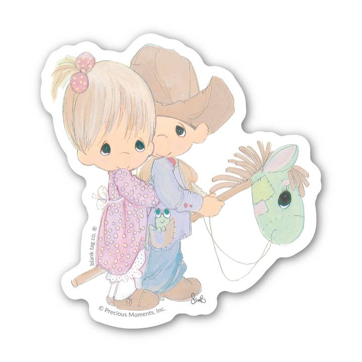 Precious Moments® On The Trail To Something Good for wholesale by Blank Tag Co. - Waterproof Stickers