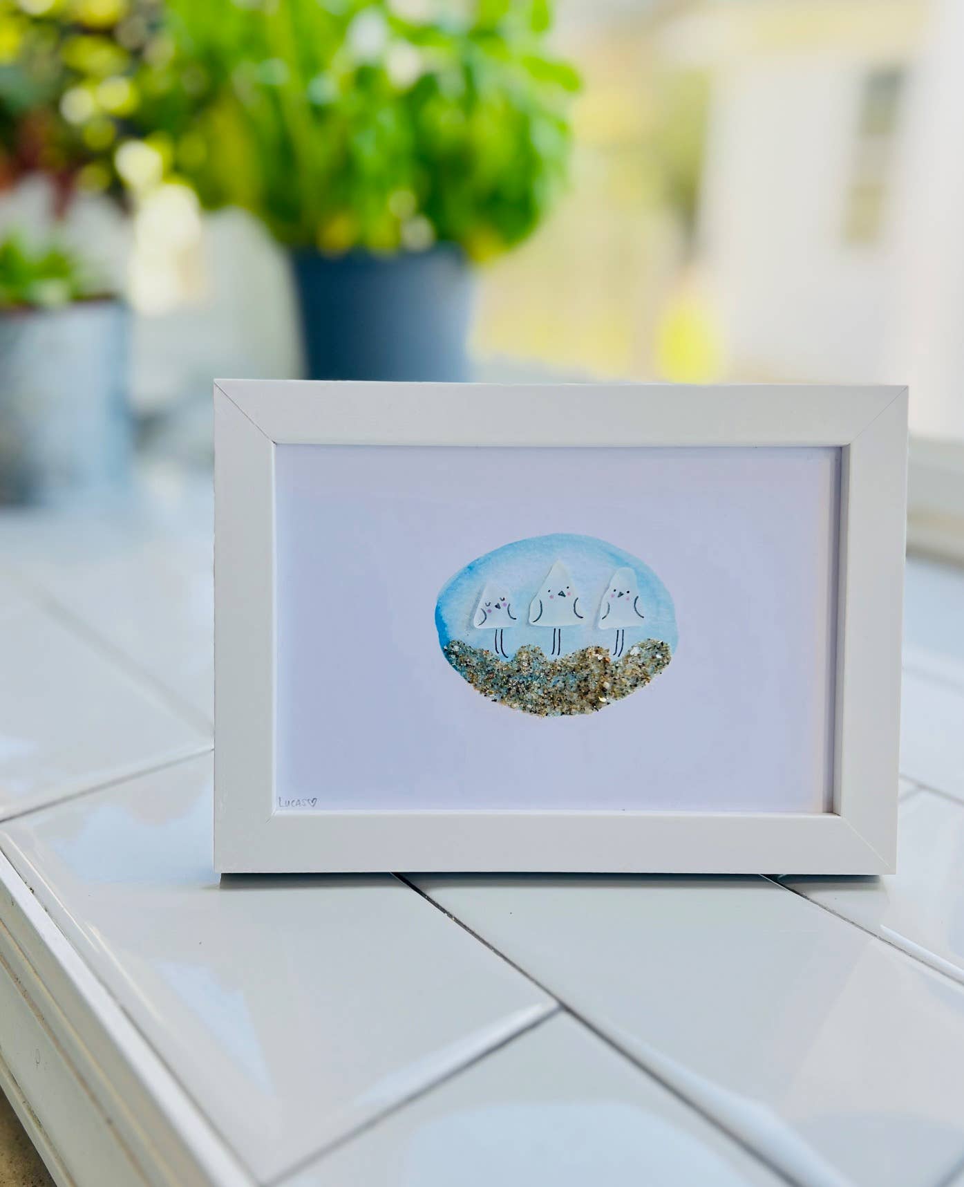 Sook & Hook - Wholesale Art Print - Shore Birds Sea Glass Art6