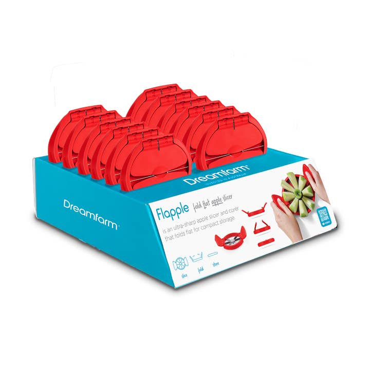 Flapple - Fold Flat Apple Slicer - CDU for wholesale by Dreamfarm
