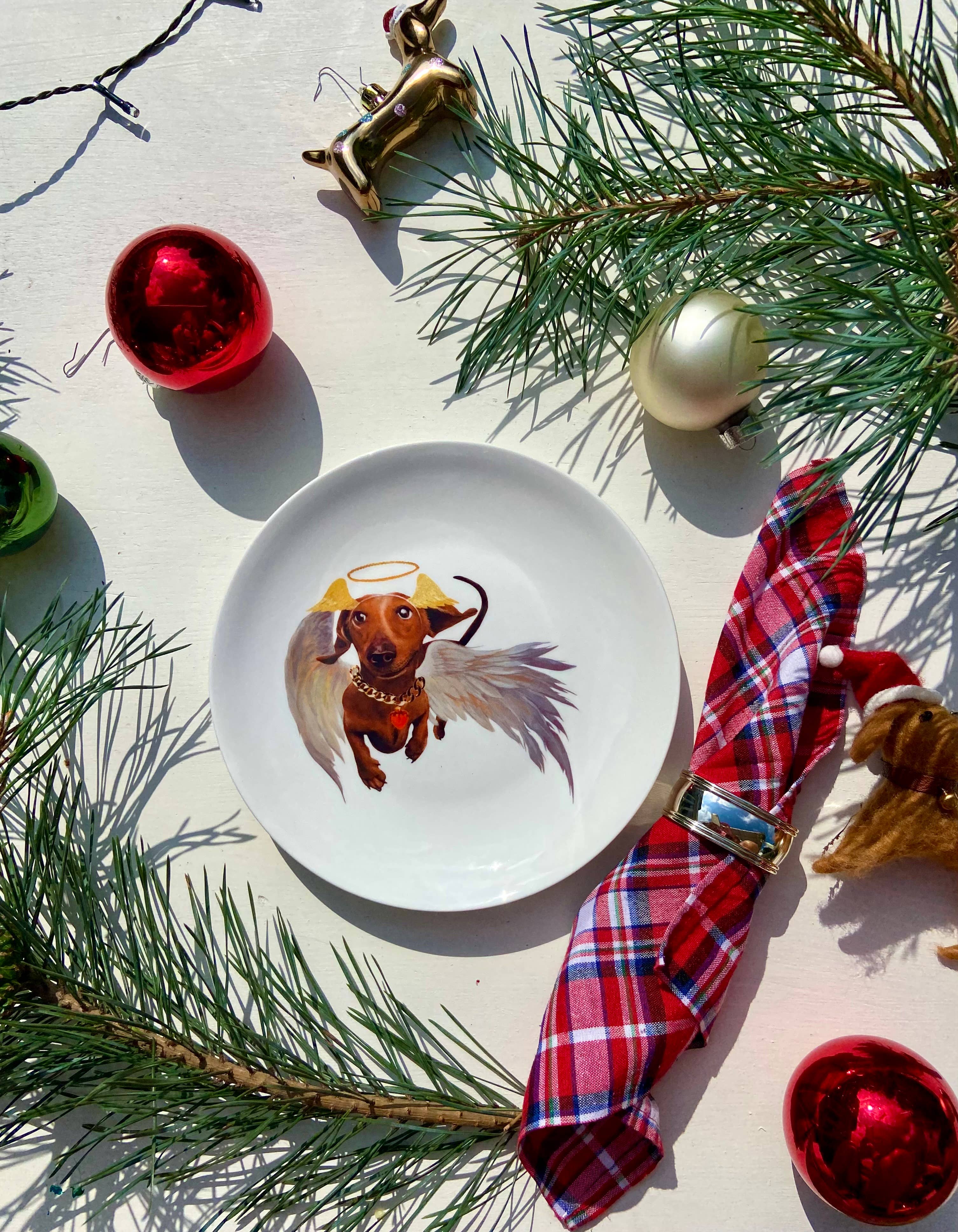 Bordy's – wholesale Tableware set – It's a wienerful Time - Set of 6 Breakfast Plates 8