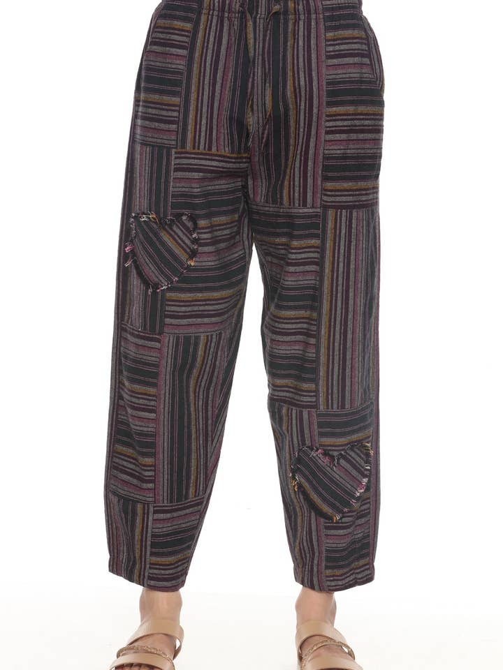 Pantaloni a barile patchwork cuore per la vendita all'ingrosso da parte di Lakhays Collection Inc.