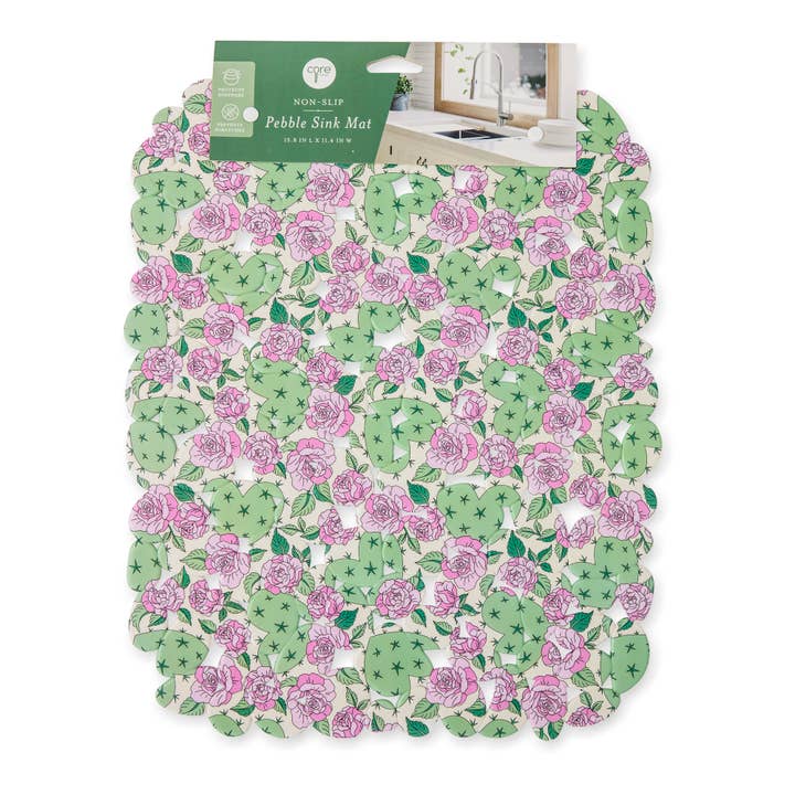 Core Home - Wholesale Bath Mat - Printed Pebble Sink Mat - Cactus Hearts